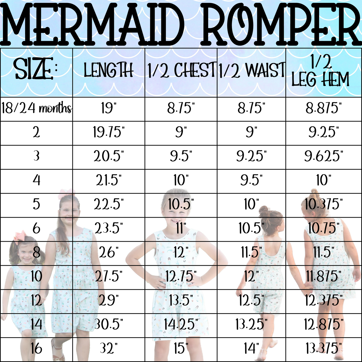 MERMAID KNIT ROMPER