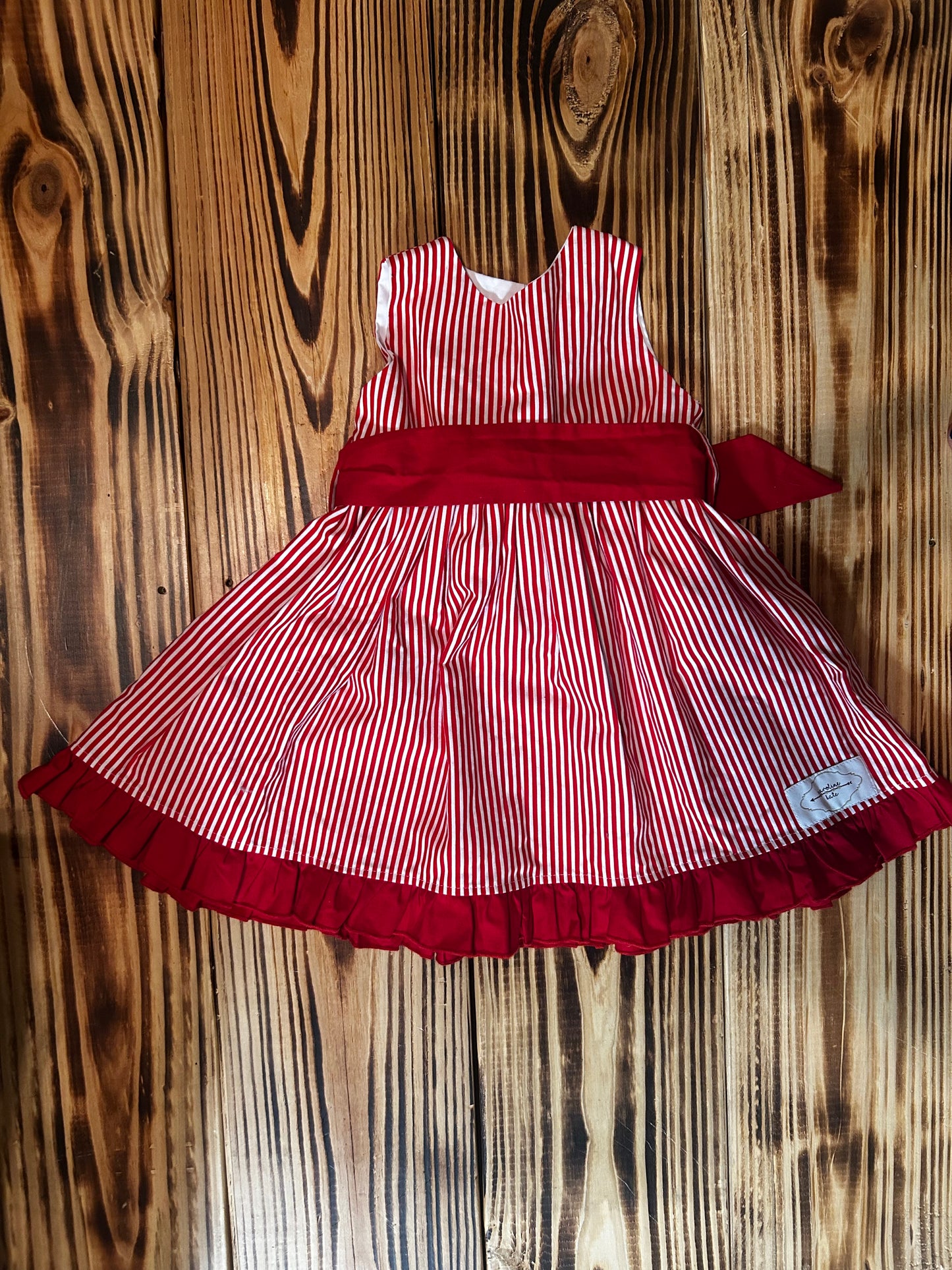 Red stripes Dress