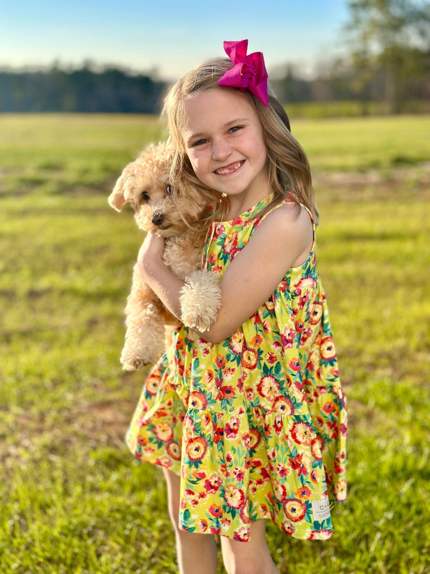 TROPICAL TWIRL KNIT TWIRL DRESS
