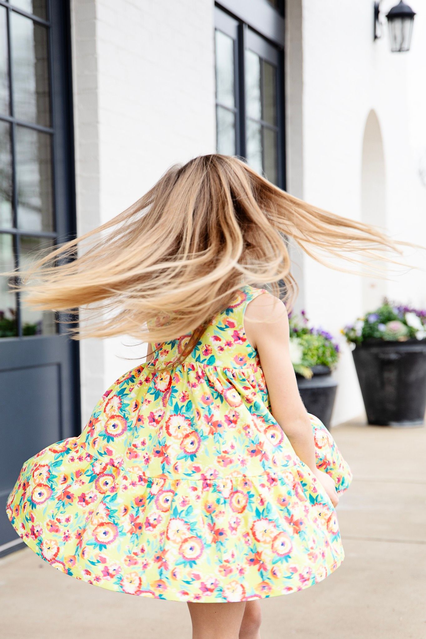 TROPICAL TWIRL KNIT TWIRL DRESS