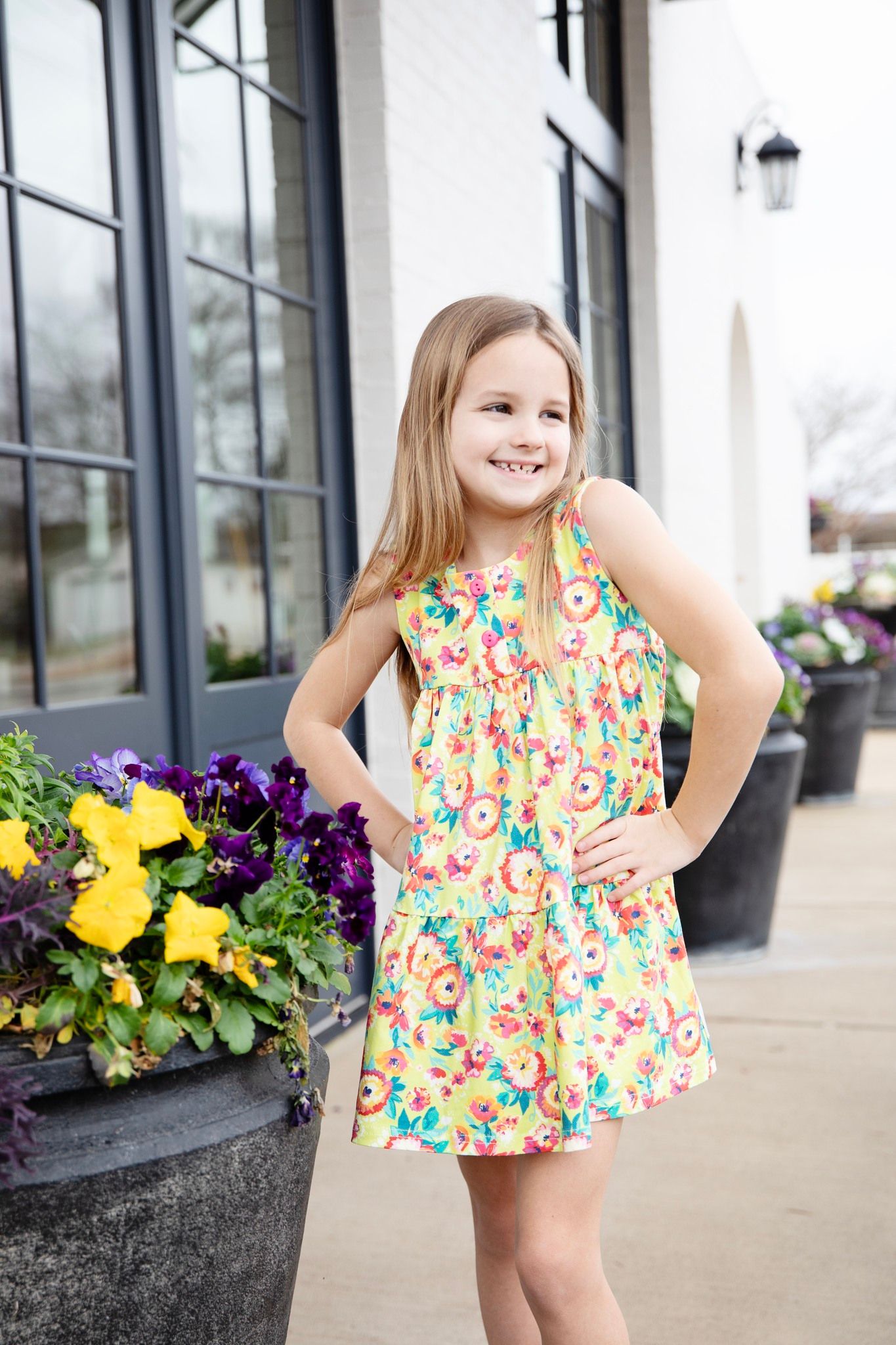 TROPICAL TWIRL KNIT TWIRL DRESS