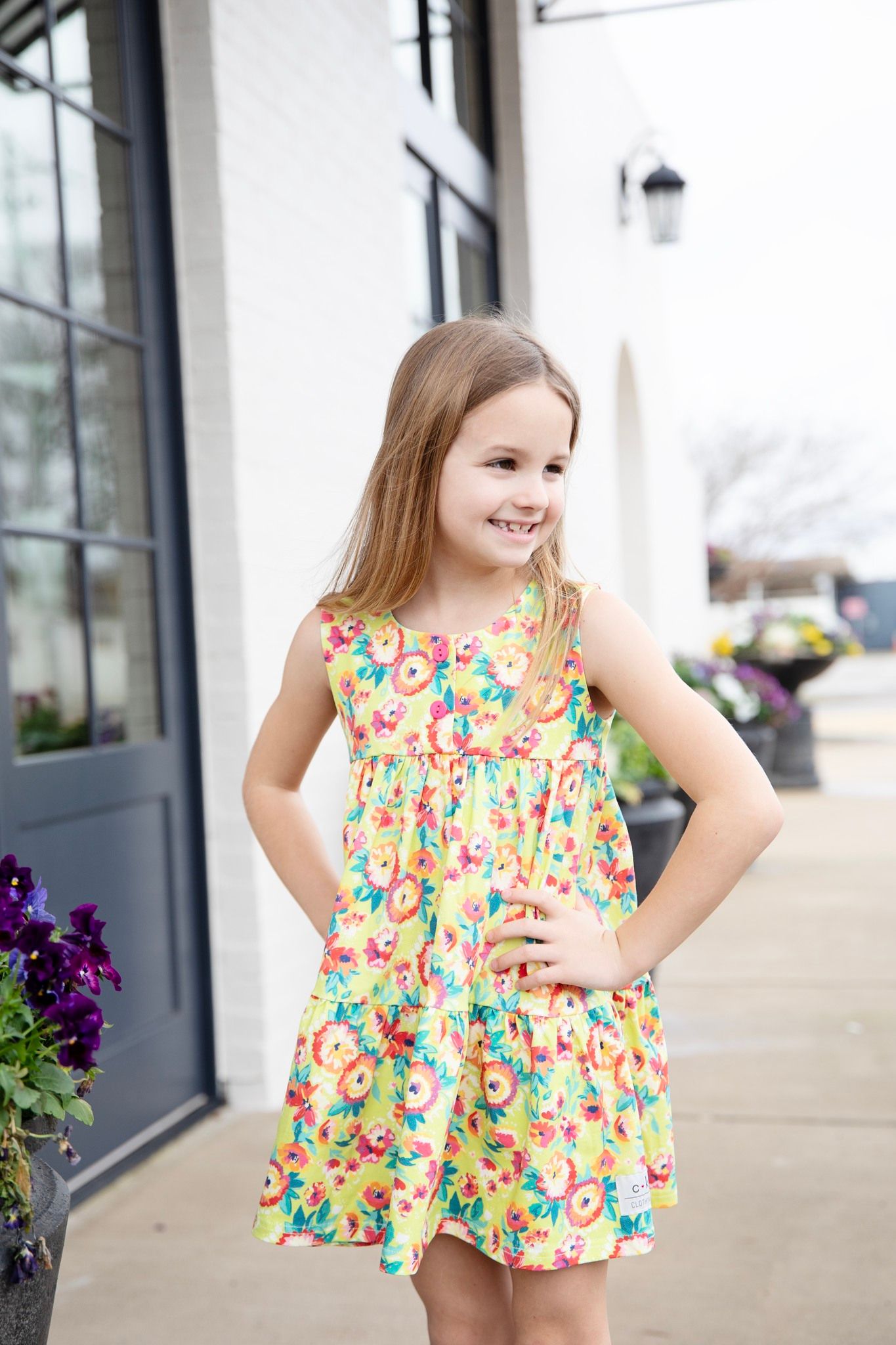 TROPICAL TWIRL KNIT TWIRL DRESS