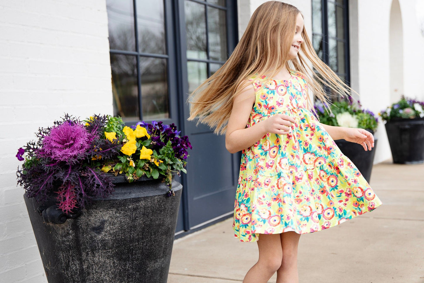 TROPICAL TWIRL KNIT TWIRL DRESS