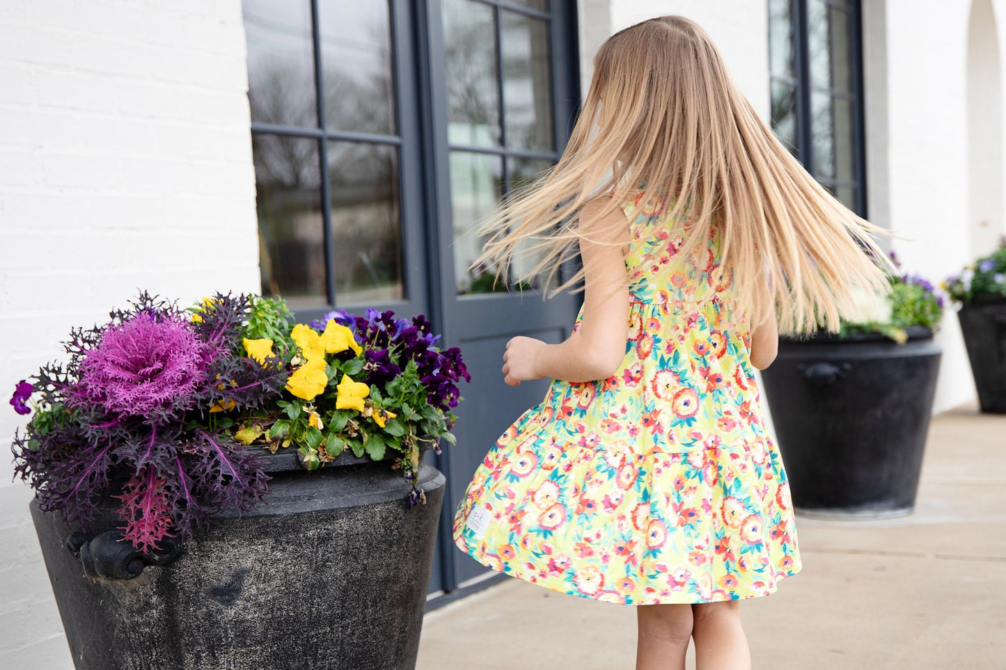 TROPICAL TWIRL KNIT TWIRL DRESS