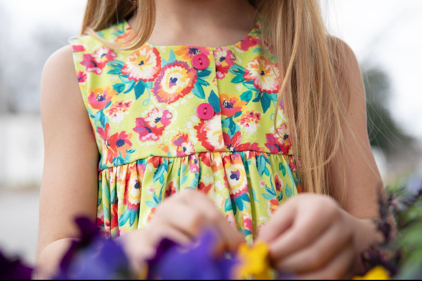 TROPICAL TWIRL KNIT TWIRL DRESS