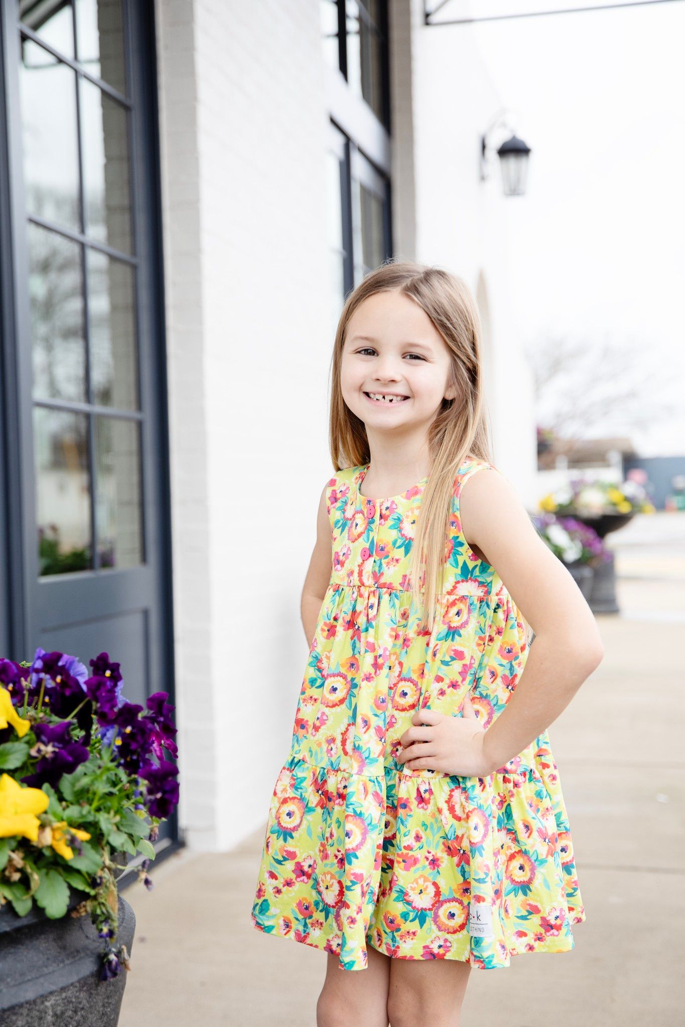 TROPICAL TWIRL KNIT TWIRL DRESS