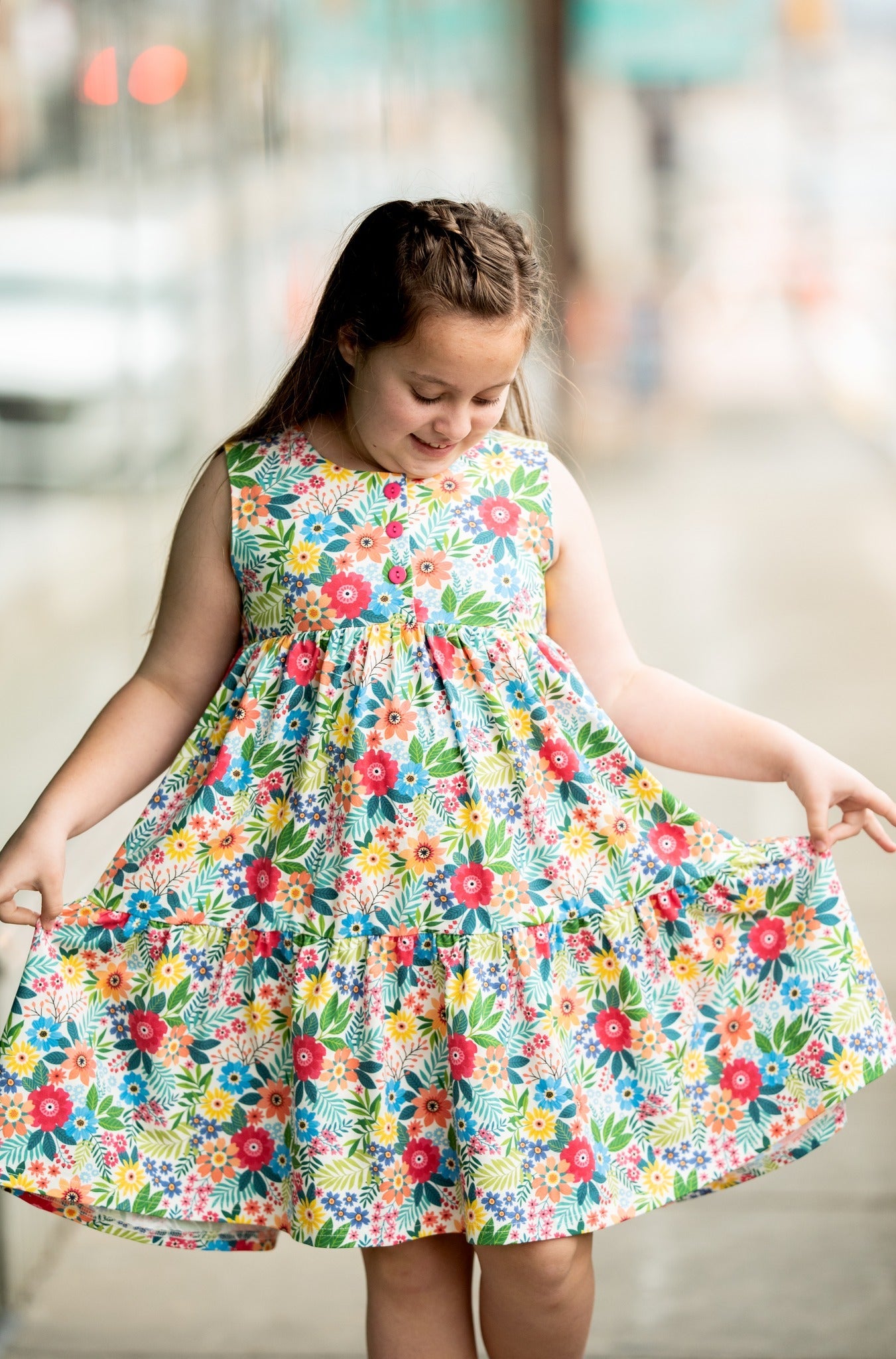 RAINFOREST DREAMS KNIT TWIRL DRESS