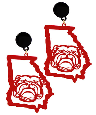 UGA State Earrings