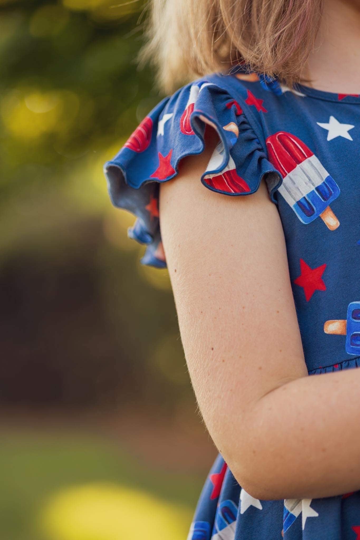 Pops Of Freedom Tunic Set