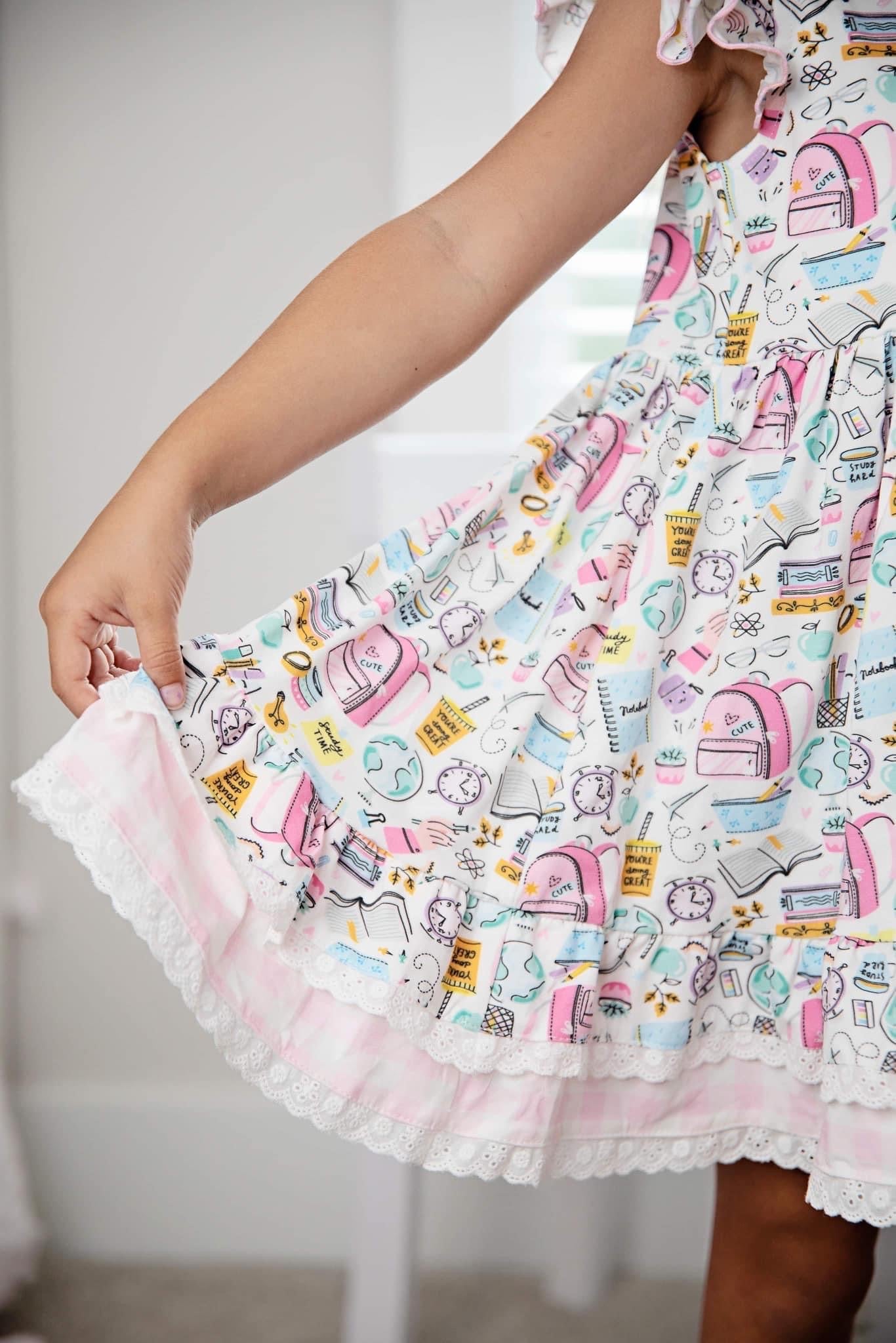 SCHOOL DOODLE DRESS - RTS