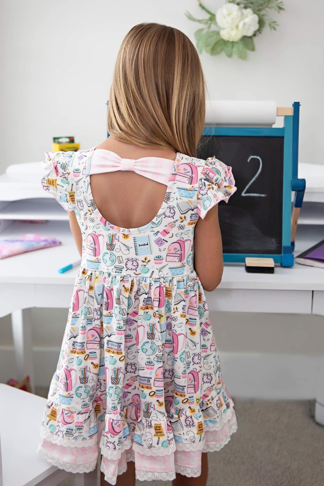 SCHOOL DOODLE DRESS - RTS