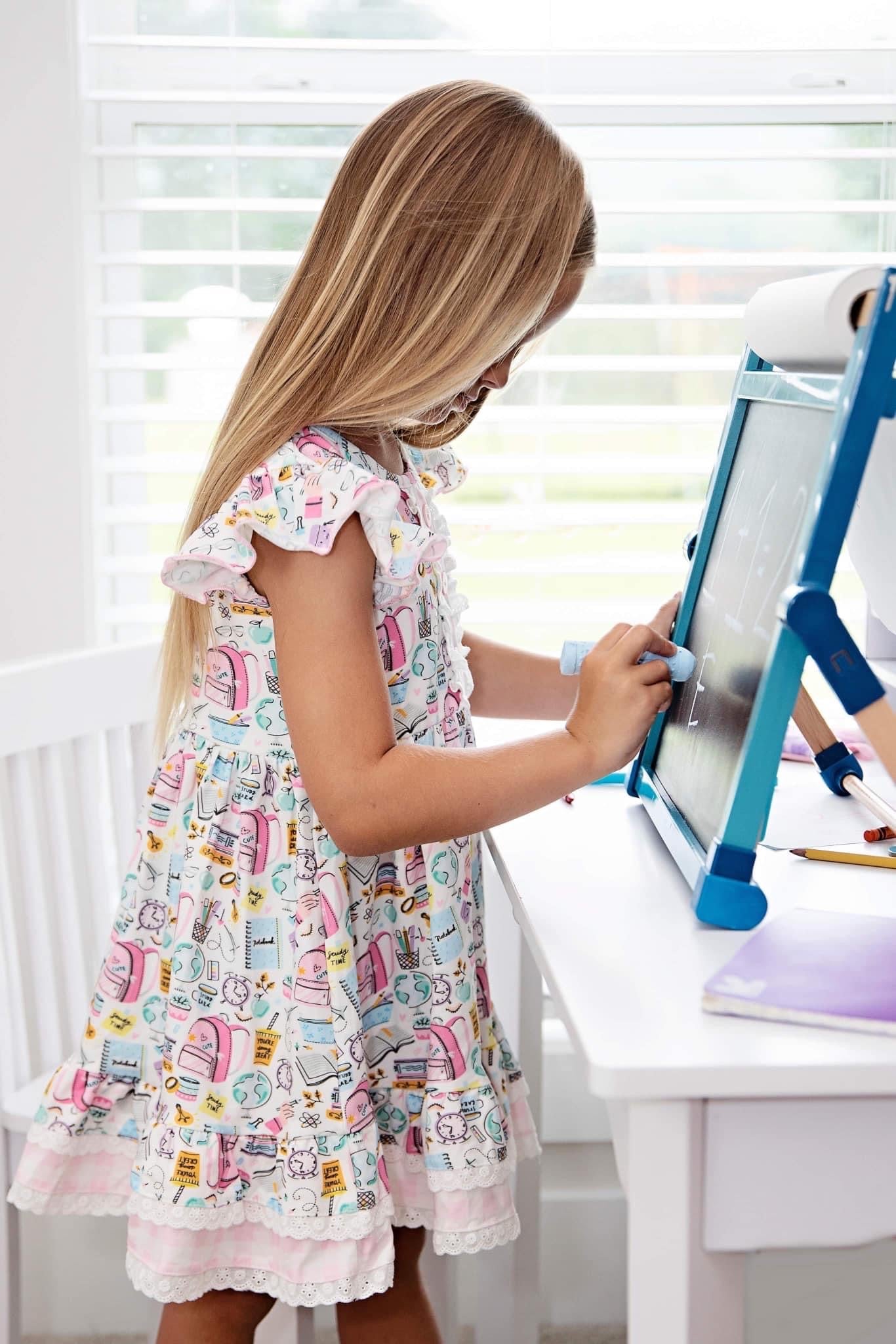 SCHOOL DOODLE DRESS - RTS