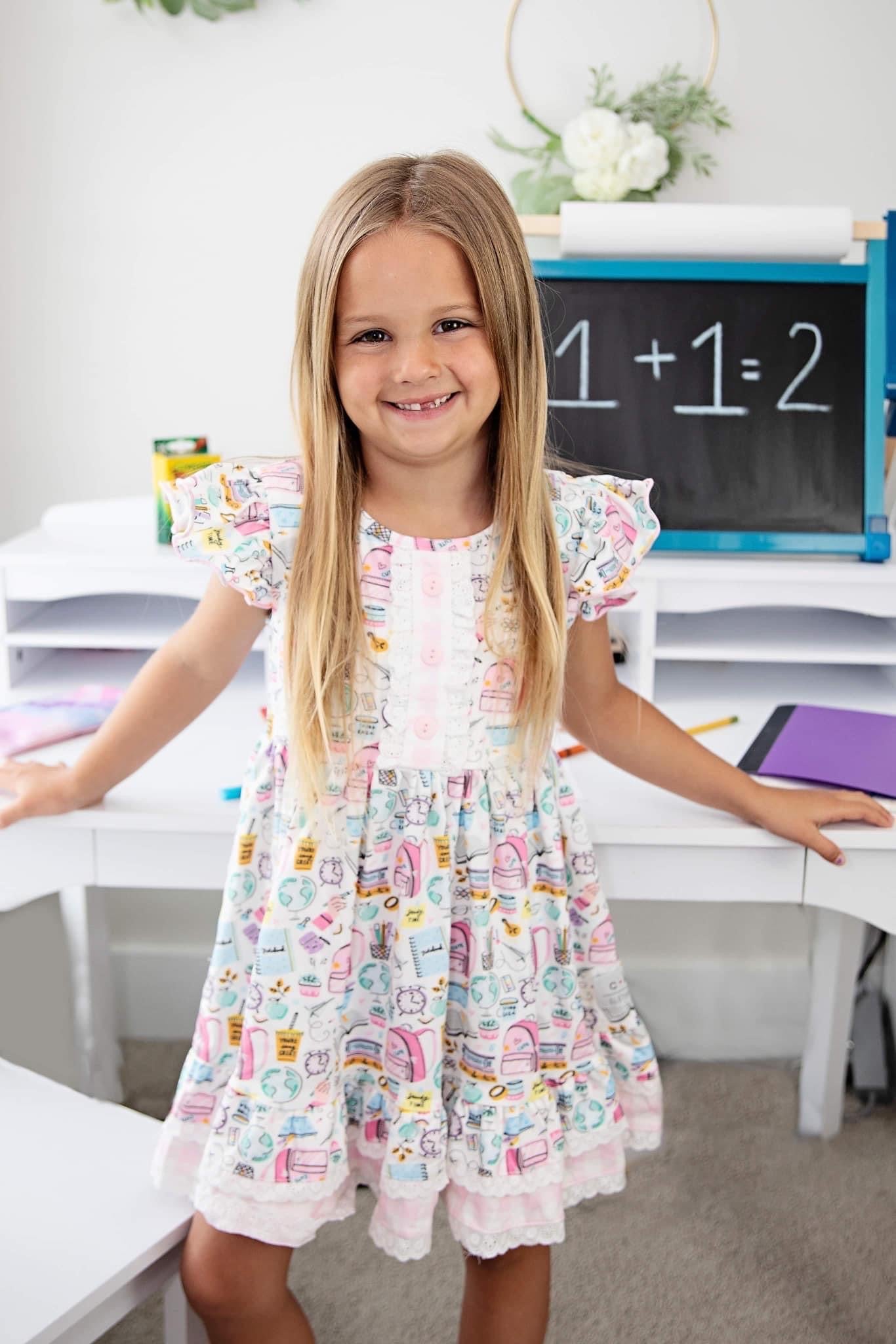SCHOOL DOODLE DRESS - RTS