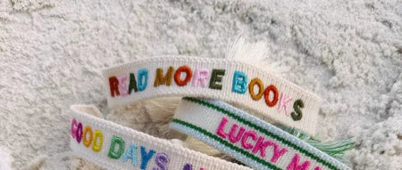 Mama embroidered bracelet