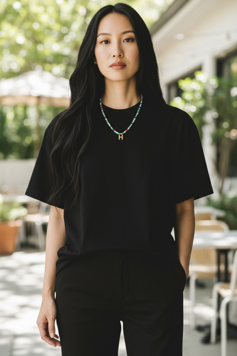 Beaded Initial Necklace