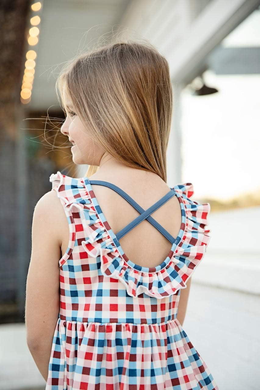 OLD GLORY TWIRL DRESS