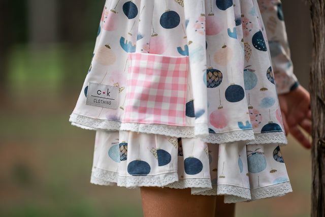 WATERCOLOR ORNAMENTS DRESS
