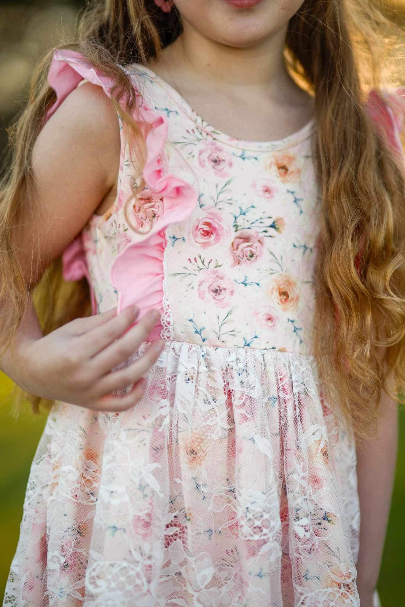 EASTER BLOOMS LACE DRESS & SHORTIES