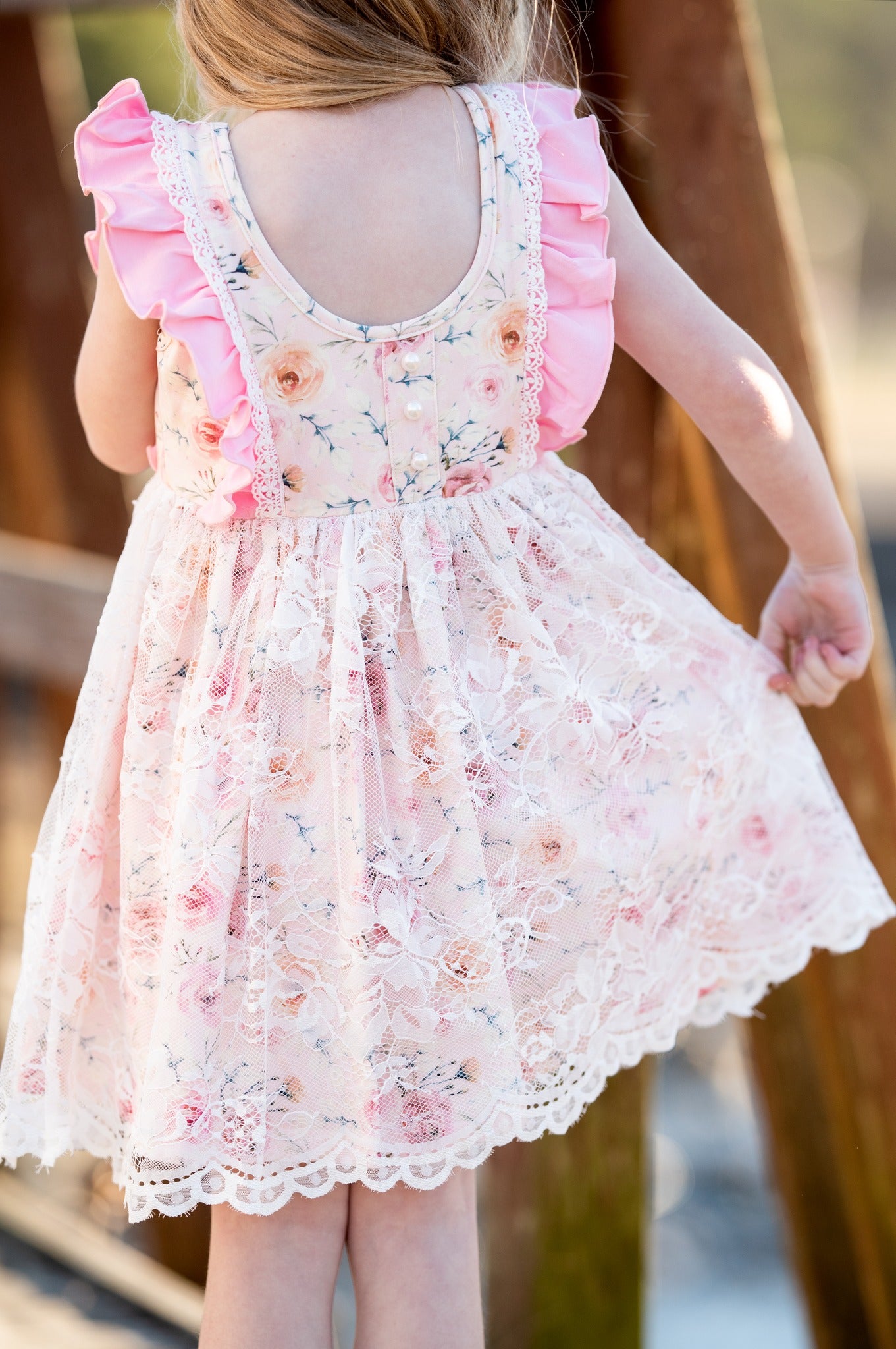 EASTER BLOOMS LACE DRESS & SHORTIES