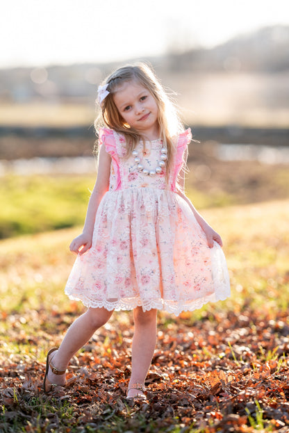 EASTER BLOOMS LACE DRESS & SHORTIES