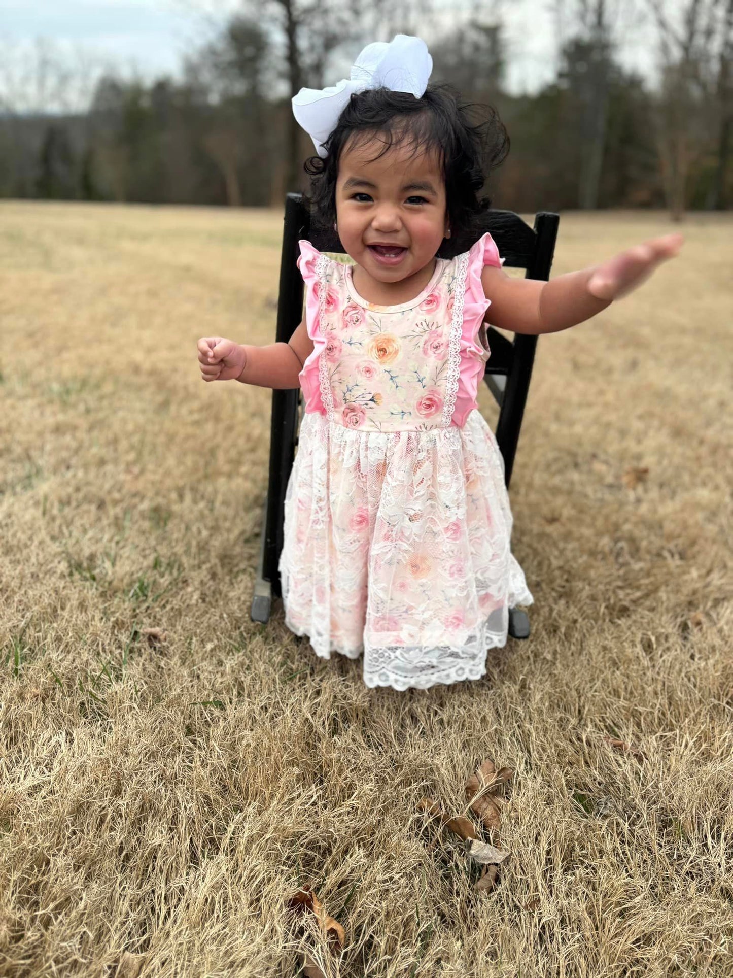 EASTER BLOOMS LACE DRESS & SHORTIES