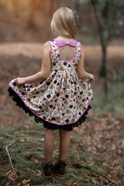 Hocus Pocus Halloween Twirl Dress - READY TO SHIP!