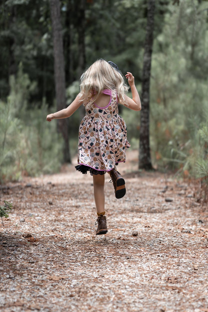 Hocus Pocus Halloween Twirl Dress - READY TO SHIP!