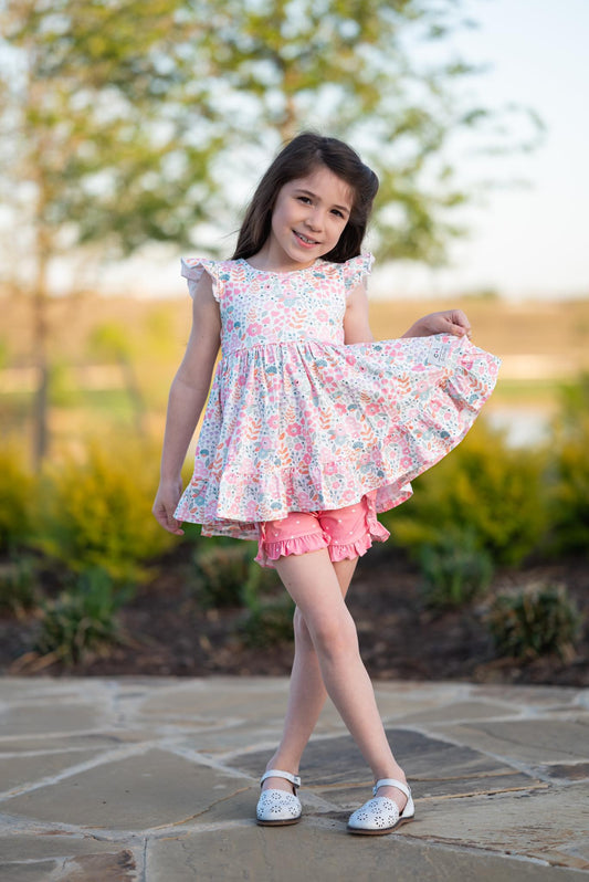BLUSH AND BLOOM TUNIC SET