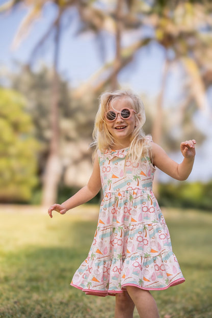 SUMMER LOVE KNIT TWIRL DRESS