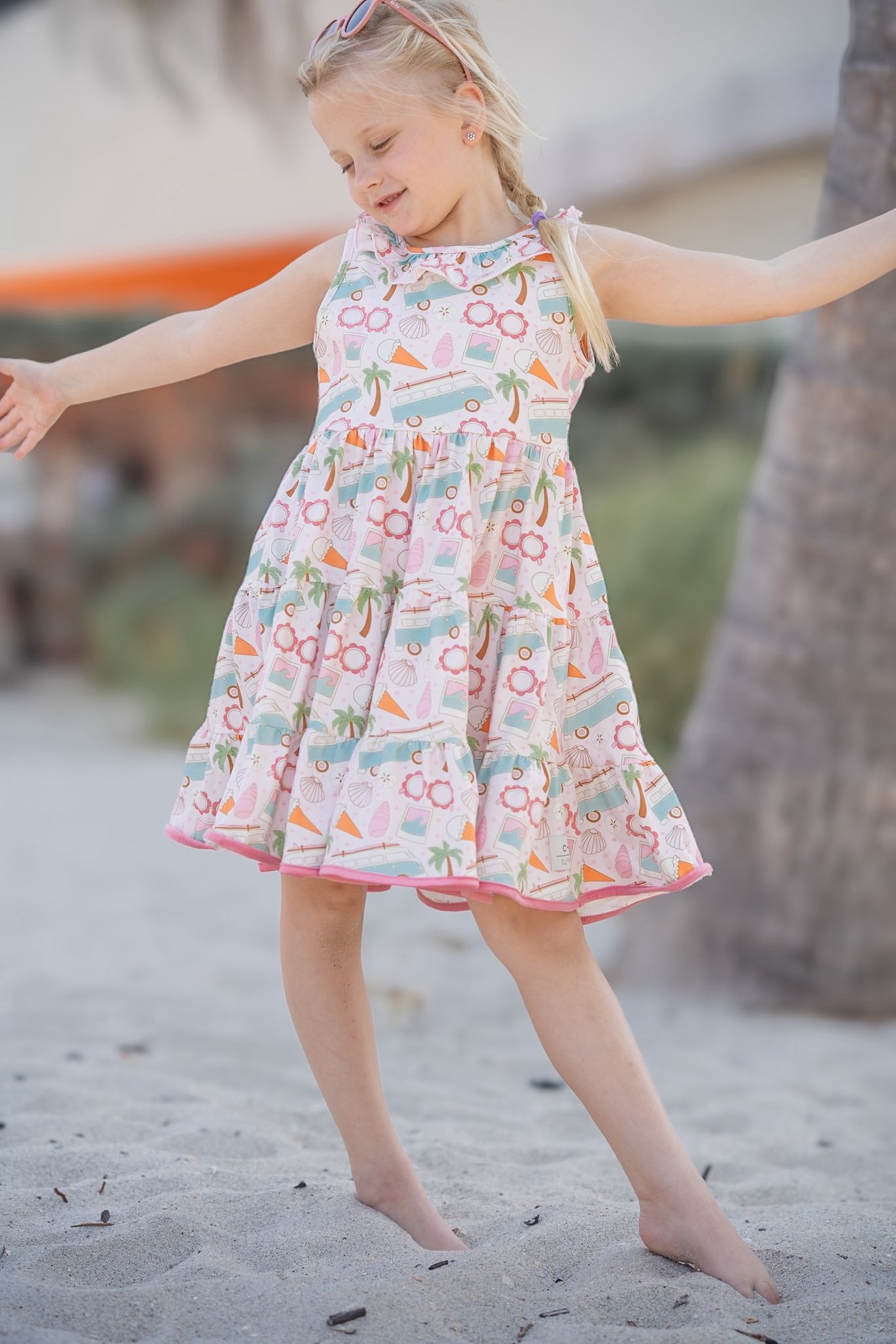 SUMMER LOVE KNIT TWIRL DRESS