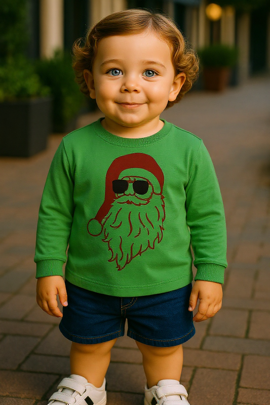 Cool Santa long sleeved Graphic Tee