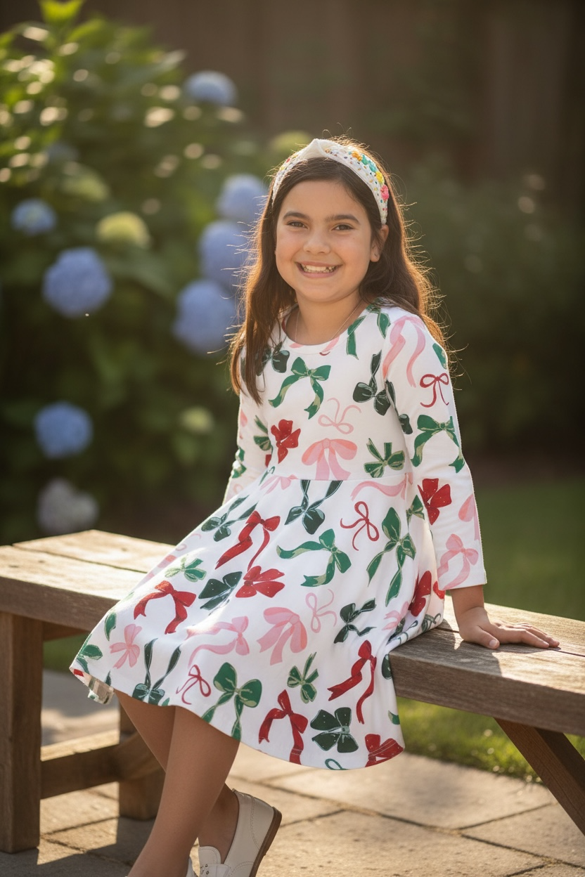 Christmas Bow Dress