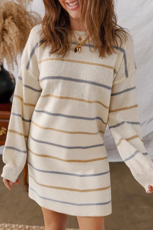 Striped Sweater Dress