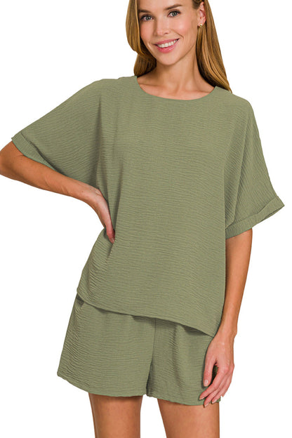 Top and Shorts Set