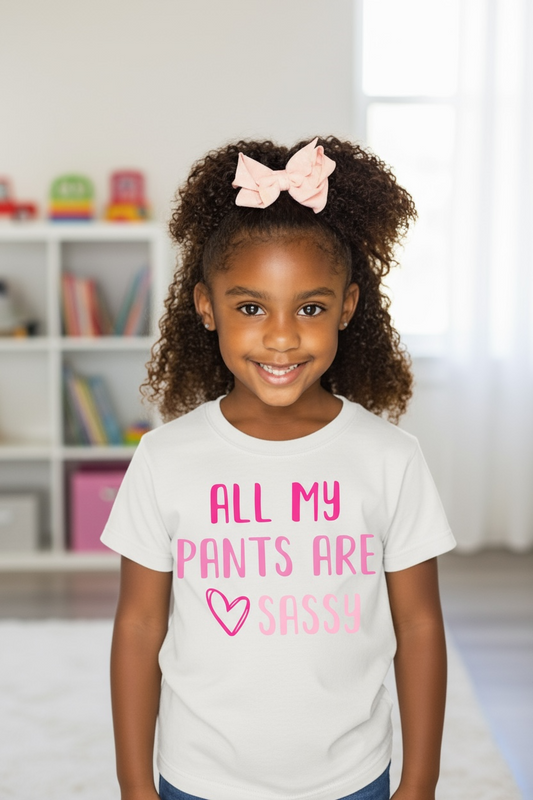 All My Pants Are Sassy, Girl's Graphic Tee
