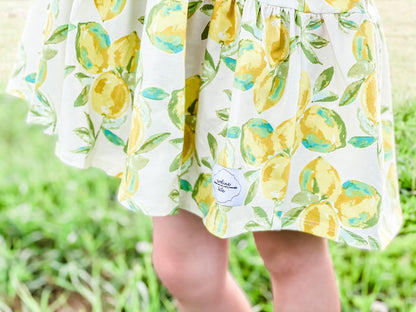 LEMONDROP KNIT TWIRL DRESS