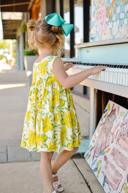 LEMONDROP KNIT TWIRL DRESS