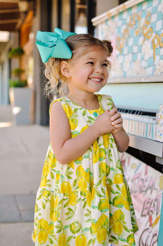 LEMONDROP KNIT TWIRL DRESS