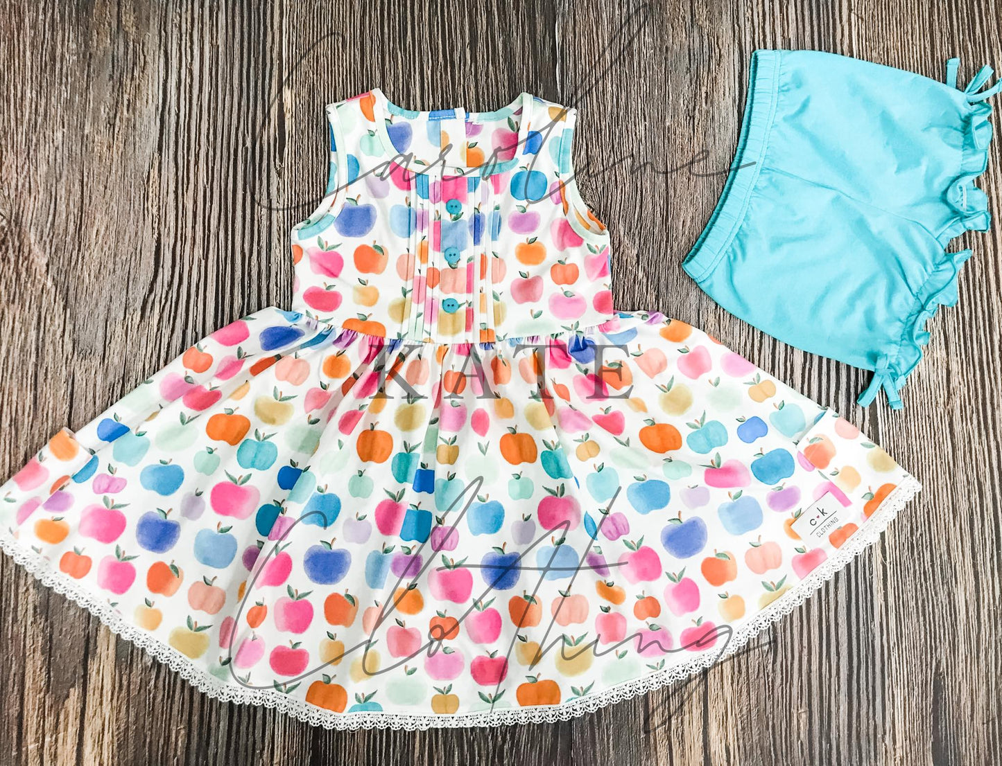 BACK TO SCHOOL KATE SET - DRESS & SHORTIES